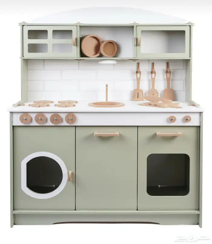 مطبخ اطفال كبير خشبي 1