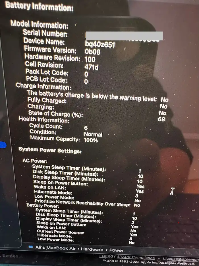 ماك بوك أير 2025 - 512g - 16g M4 8