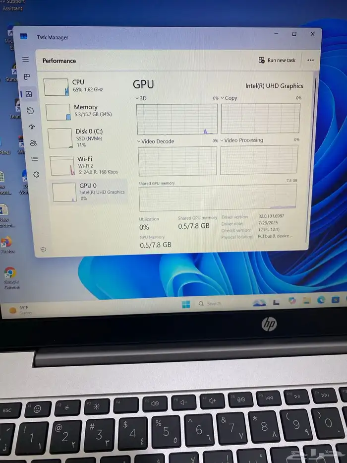 لابتوب اتش بي كور i7 جيل 13 نفس الجديد 30