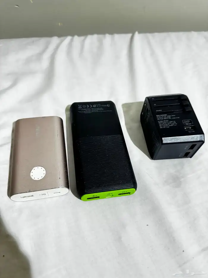 شاحن للسفر بقوة 45 واط و باور بنك 2 3