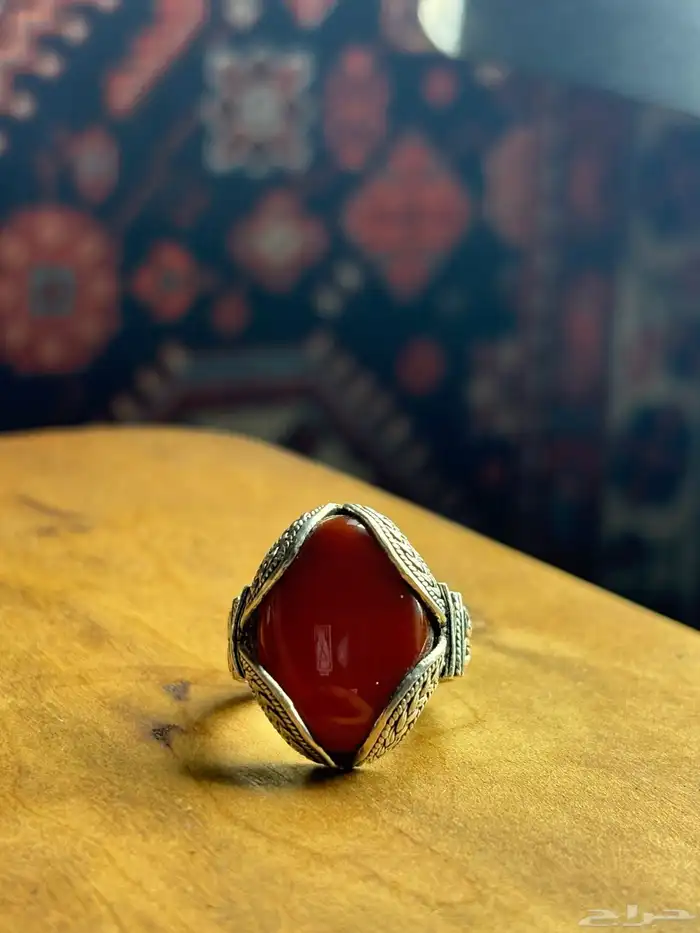 خاتم عقيق يمني صياغه نجرانيه 0