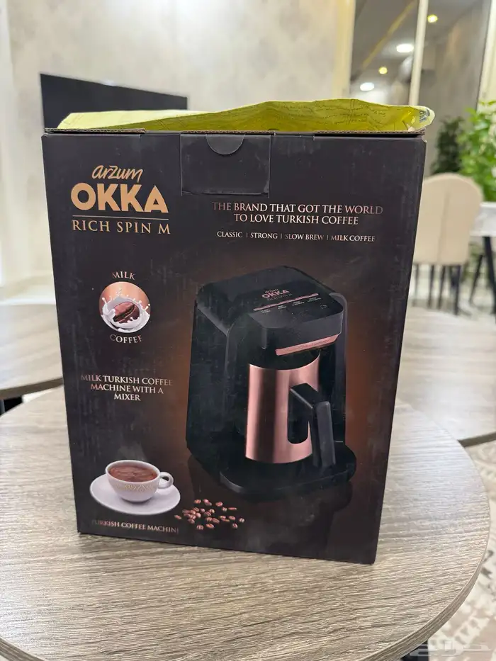 مكينة قهوة جديدة بالفاتورة لم تستخدم البيع في الخرج 0