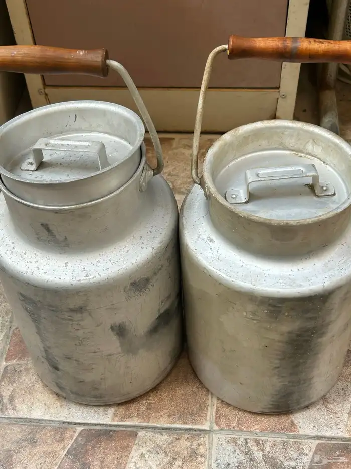 سطل حليب لبن وبراد ماي فخار 0