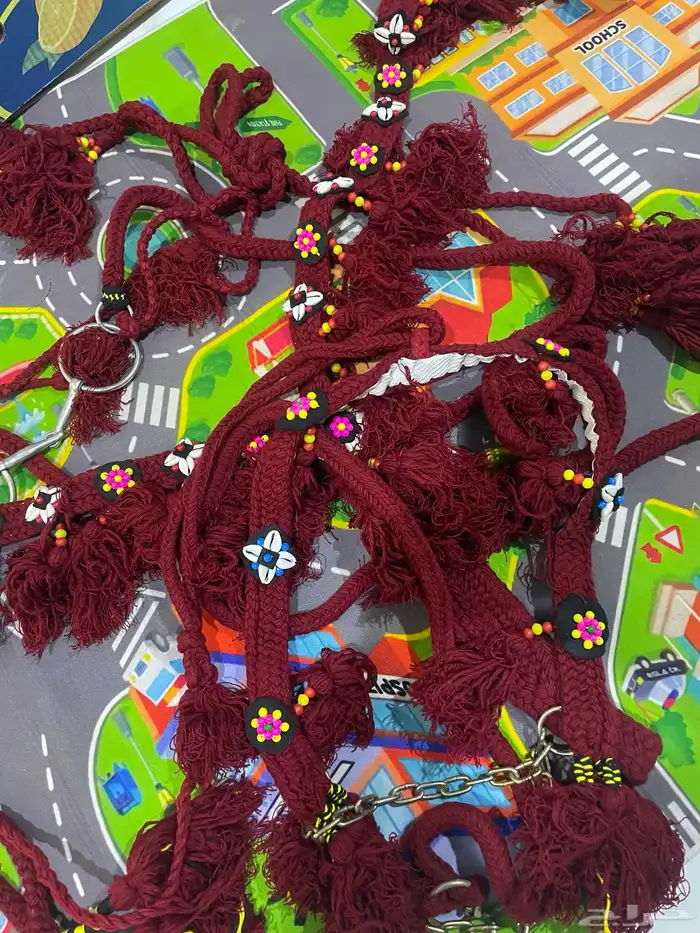 رسن او رشمة او زينه مهدب بودع للخيل 4