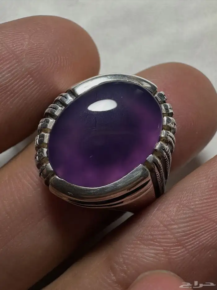 عقيق يماني بنفسجي 0