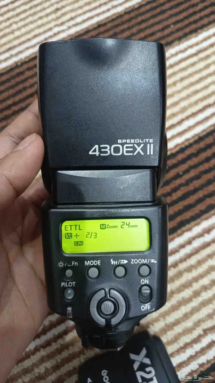 فلاش كانون 430EXII اصدار ثاني نظيف جدا موجود في الخرج ب 390 2