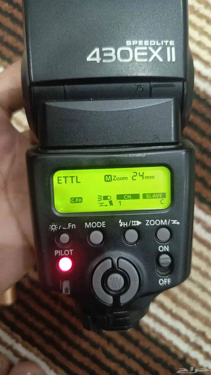 فلاش كانون 430EXII اصدار ثاني نظيف جدا موجود في الخرج ب 390 0