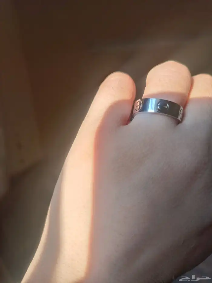 دبلة خاتم فضة اصلي 925 كارتير رجالي نسائي 3