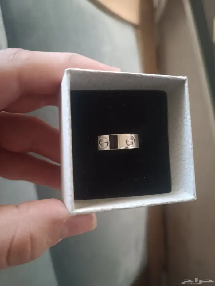 دبلة خاتم فضة اصلي 925 كارتير رجالي نسائي 0