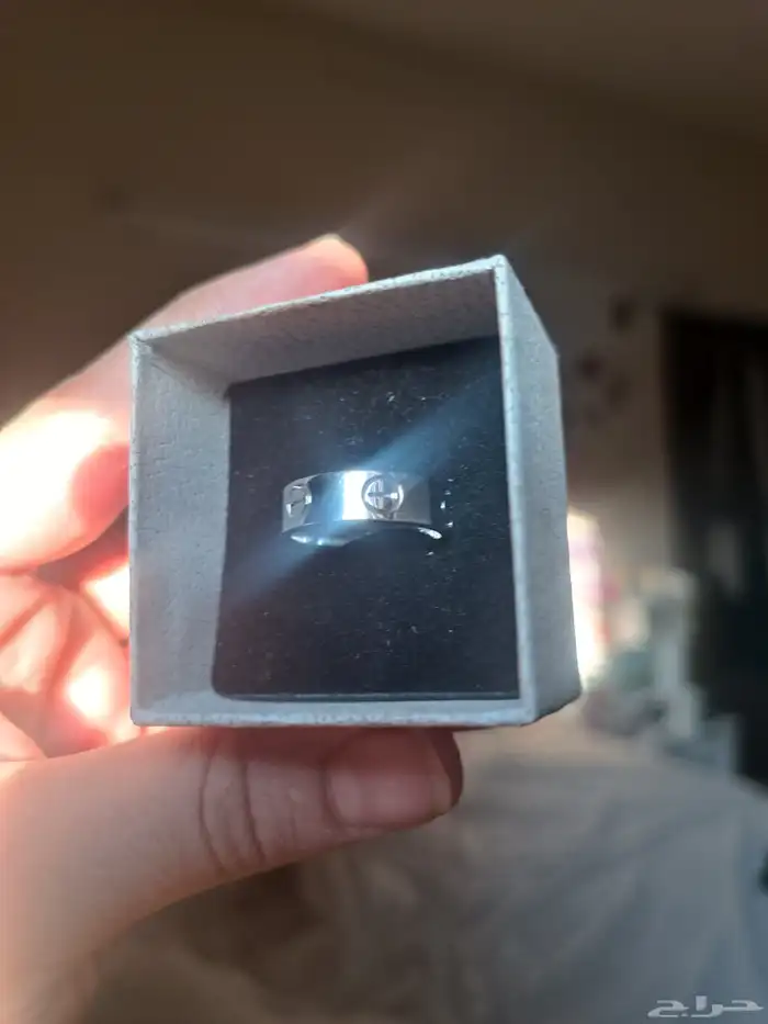 دبلة خاتم فضة اصلي 925 كارتير رجالي نسائي 7