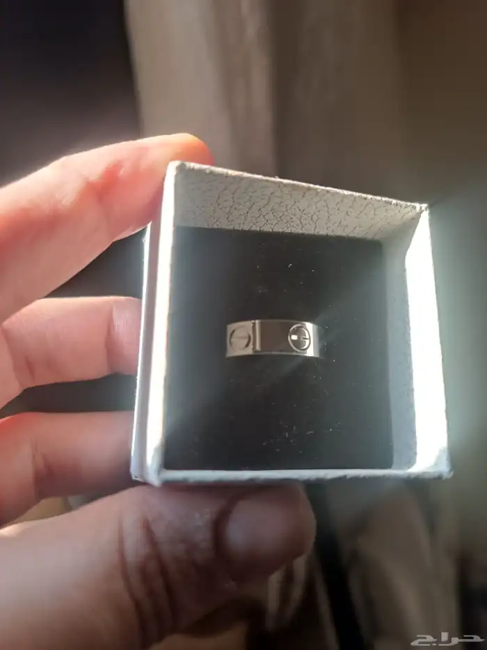 دبلة خاتم فضة اصلي 925 كارتير رجالي نسائي 2