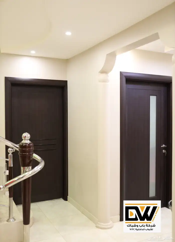أبواب WPC الداخلية شركة باب وشباك للأبواب الداخلية 9