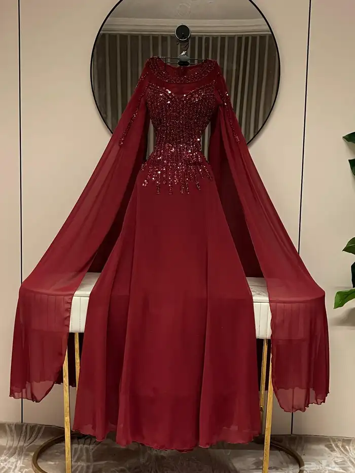 فستان مناسبات شتوي وصيفي نشحن لكافه مدن المملكة 43