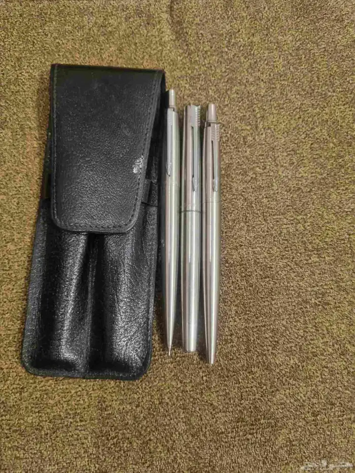 طقم قلم باركر موديل 15 حبر وجاف ومرسم مصناعه UK انقليزي 0