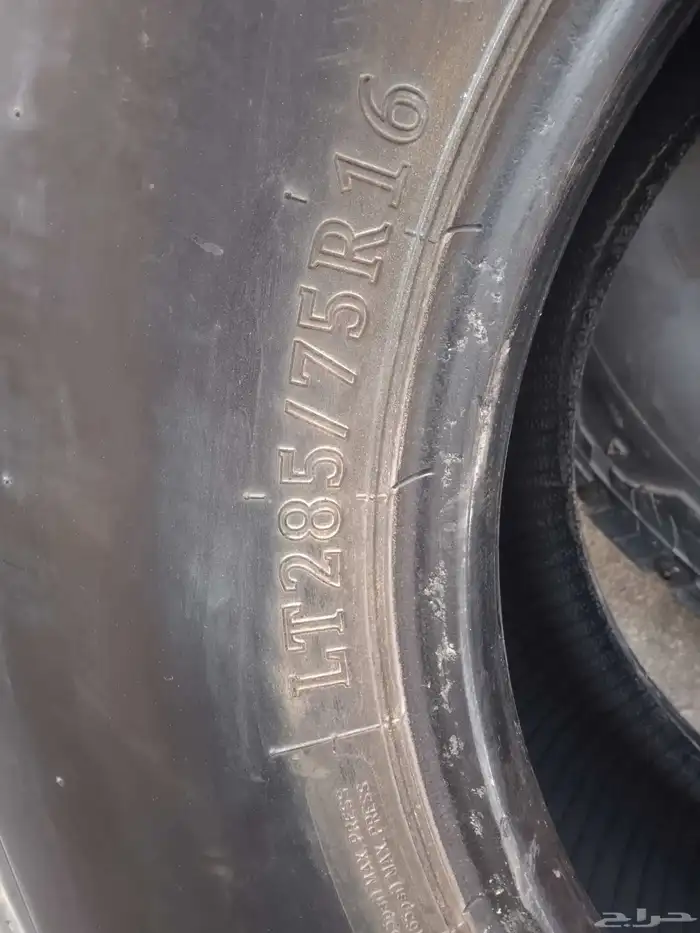 كفرات حجري ودواي مقاس 285 علا 75جنط 16مستخدم نضيف 4