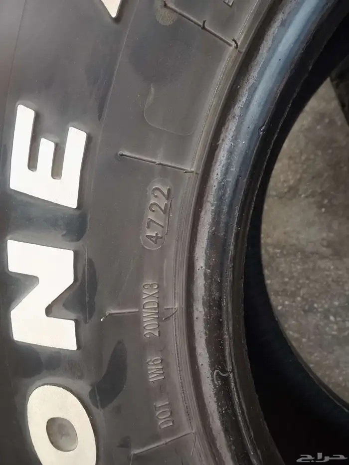 كفرات حجري ودواي مقاس 285 علا 75جنط 16مستخدم نضيف 5