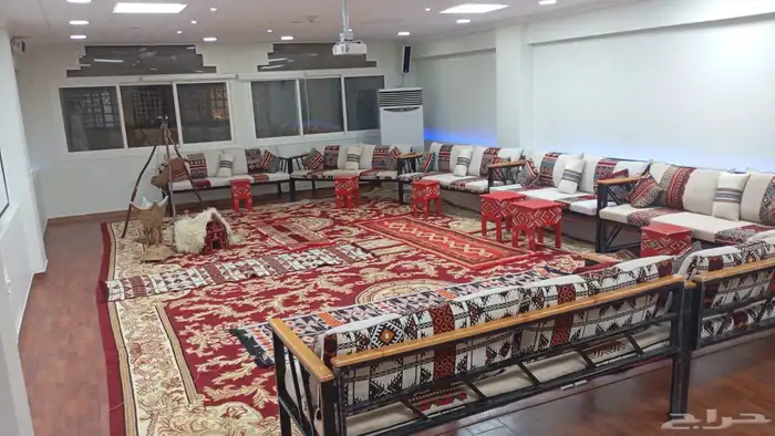 تأجير جلسات شعبيه كنب فردي كراسي طاولات حواجز قهوجين صبابين 4