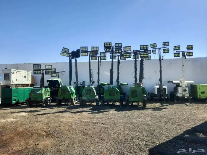 تاور لايت ديزل للإيجار إضاءة مشاريع ليلية   سواعد التق 4