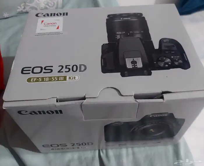 كاميرا 250d مع العدسه والذاكرة والشنطه 1