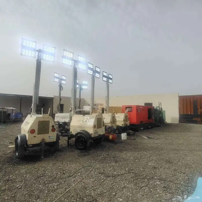 تاور لايت ديزل للإيجار إضاءة مشاريع ليلية   سواعد التق 3