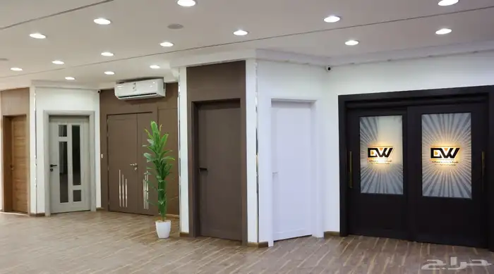 أبواب WPC الداخلية شركة باب وشباك للأبواب الداخلية 9