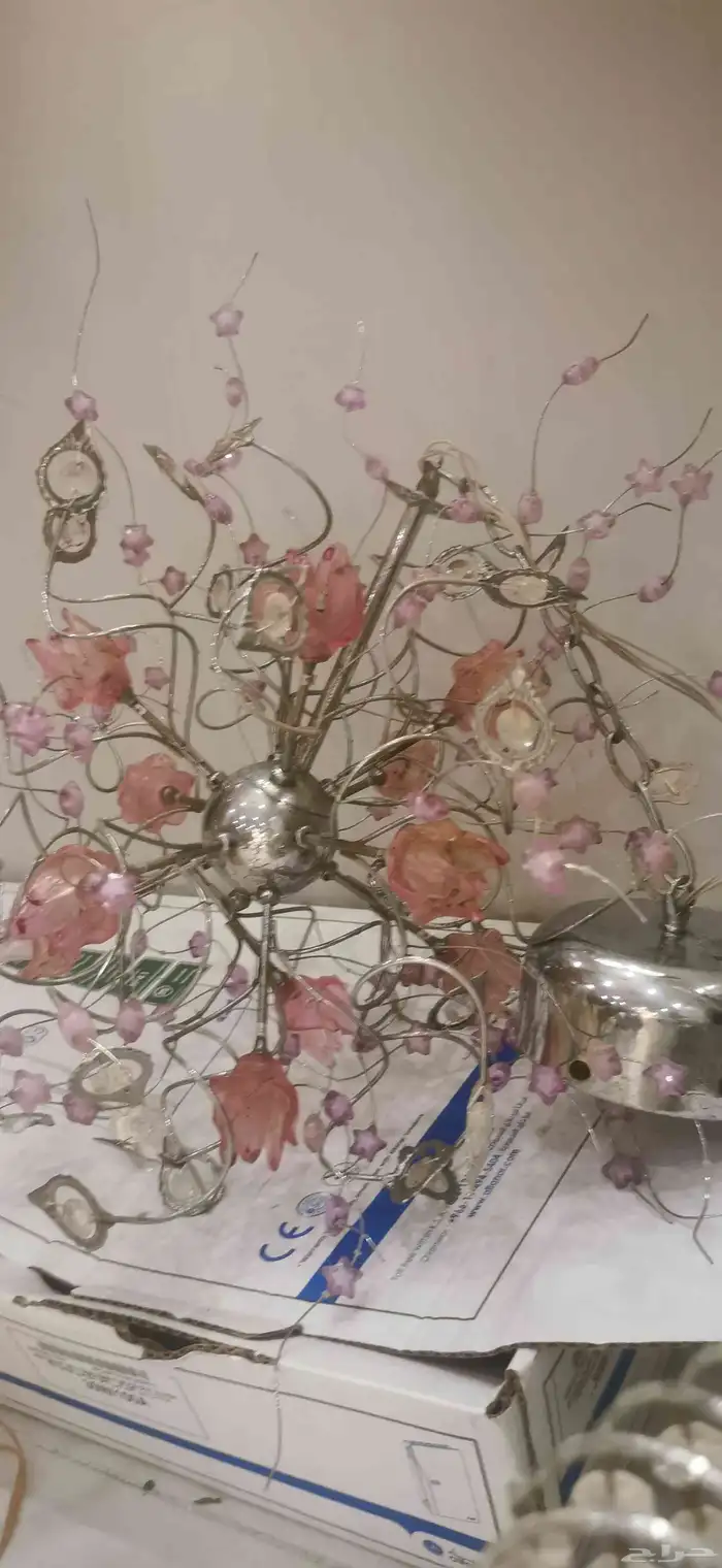 نجفة سقف ذهبي كريستال نجفات ثريا ابجوره. ديكور. كماليات. 2