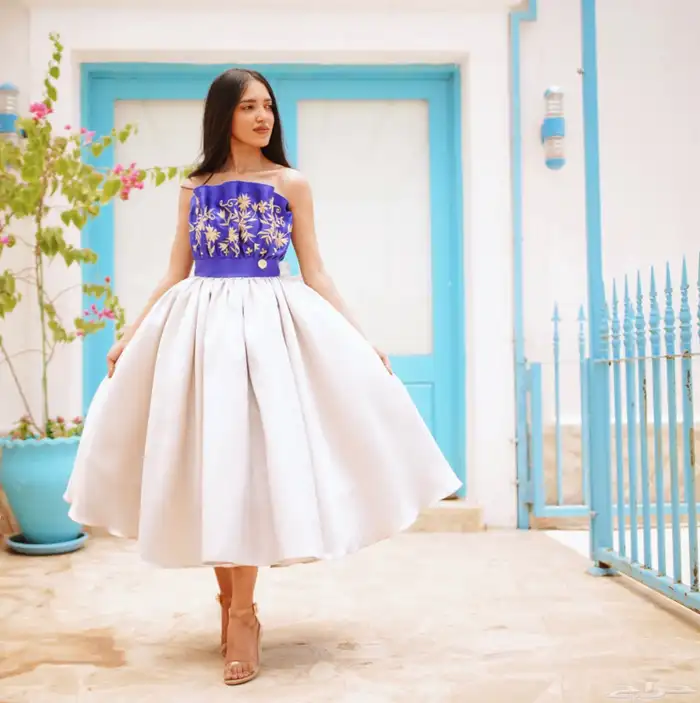 فستان من تصميم المصممه وعد الكثيري 1