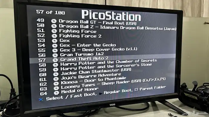 بلايستيشن 1 معدل ببيكوستيشن مع مدخل HD 13