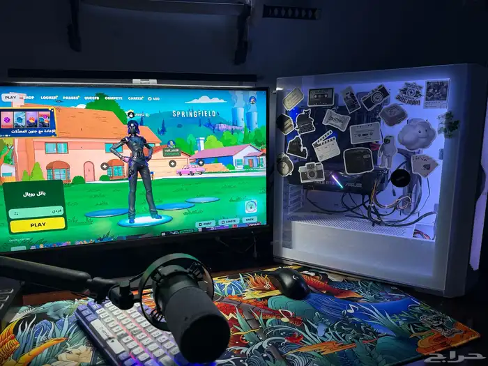 بي سي بيسي pc للبيع مع غراضه شاشه وماوس كيبورد 0