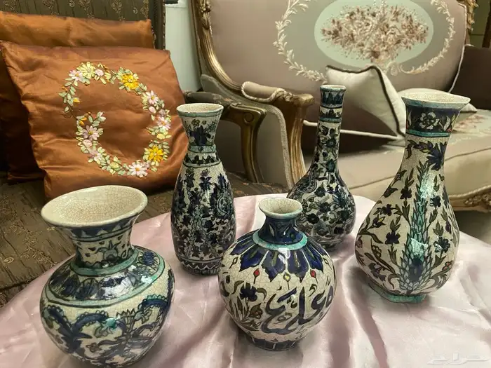 مزهريات خزفية إزنيقيةIznik ceramic vases 18