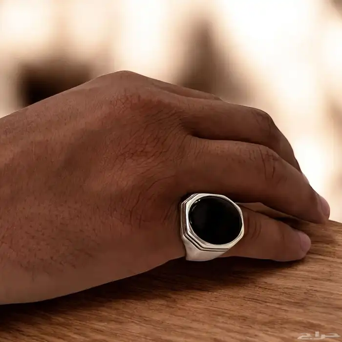 خاتم عقيق يمني احمر 0