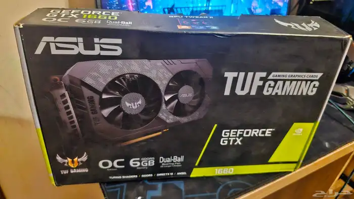 كرت شاشة GTX1660 oc tuf gameinf Asus 0