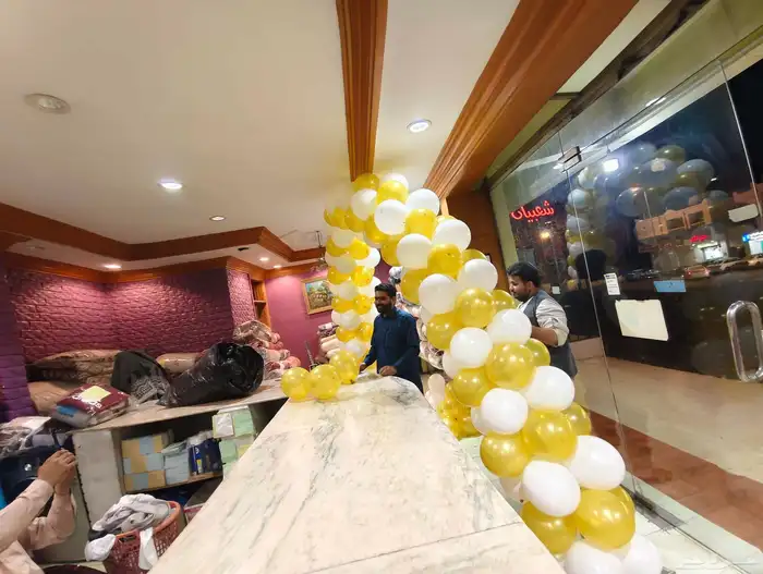 افتتاح محلات تجارية ستتيج اوقواس بالونات اقواس راقصه اضاءة ل 2