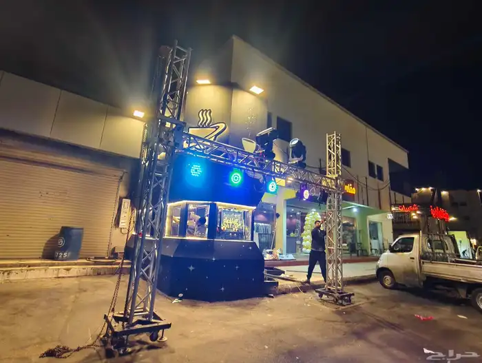 افتتاح محلات تجارية ستتيج اوقواس بالونات اقواس راقصه اضاءة ل 6