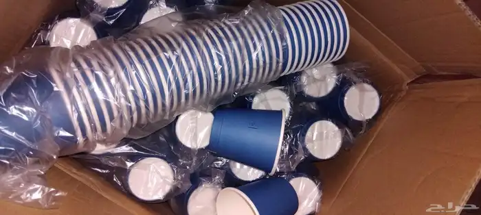 كرتون اكواب كوفي ومشروبات ساخنه عدد 1000 حبه 0