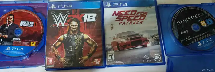 4 العاب بلايستيشن 4 فقط 150 ريال 0