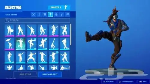 حساب فورت نايت رقصه تيك ذا ال النادره 0