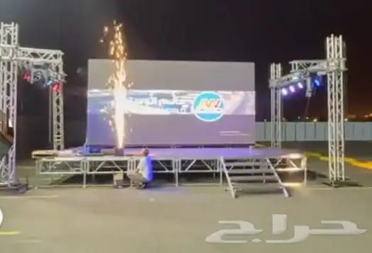 افتتاح محلات تجارية ستتيج اوقواس بالونات اقواس راقصه اضاءة ل 9