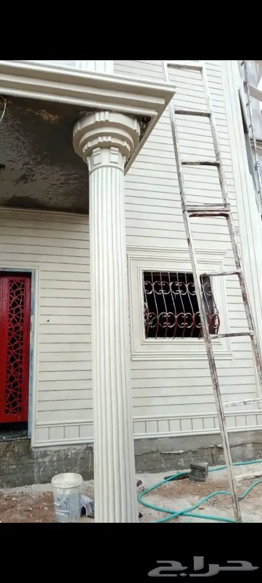 ديكورات خارجيه سمنت البيض وبطحا الرياض لياسه 5