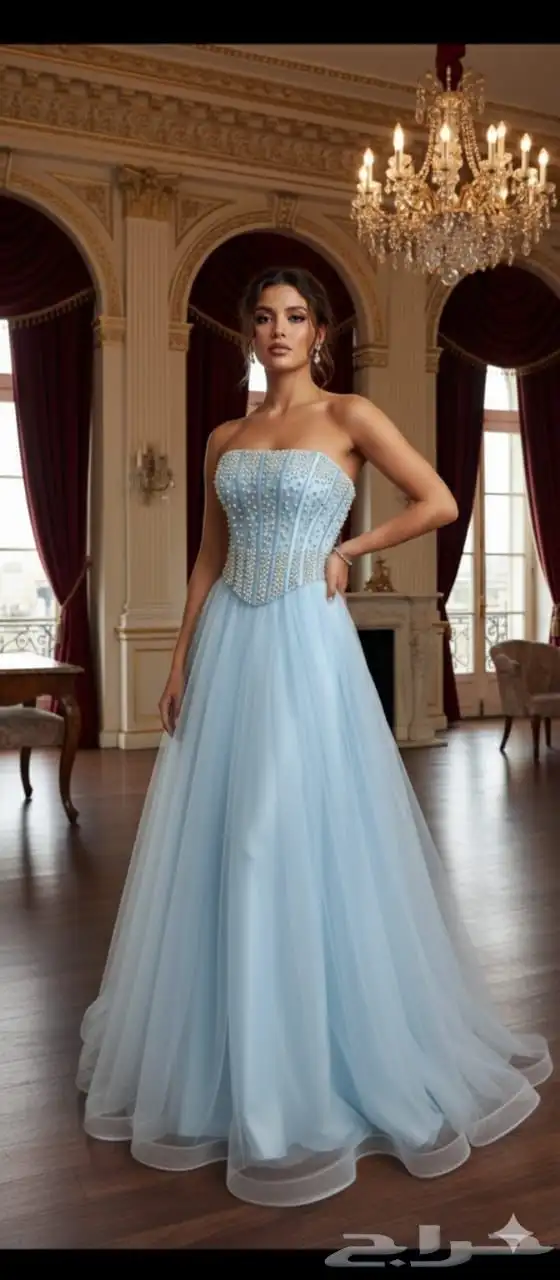 فستان مناسبات شتوي وصيفي نشحن لكافه مدن المملكة 9