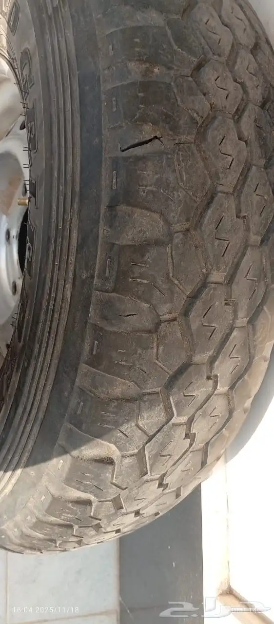 اربع كفرات دنلوب مضلع 16 وجنوط هلل 6