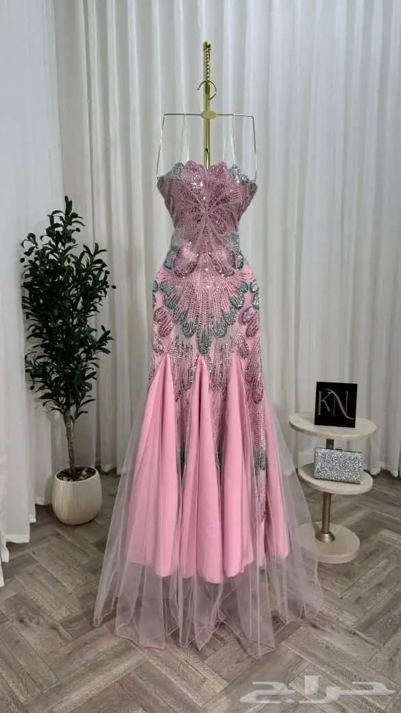 فستان مناسبات شتوي وصيفي نشحن لكافه مدن المملكة 3