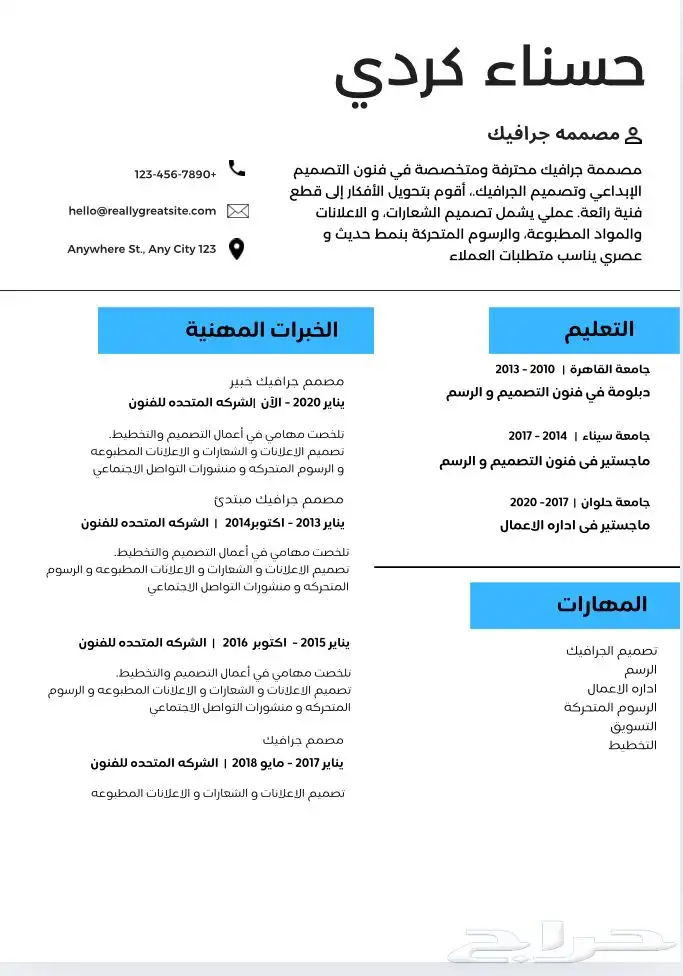متوفر إنشاء سيرة ذاتيه احترافيه ب 5 ريال تصاميم متعددده 14