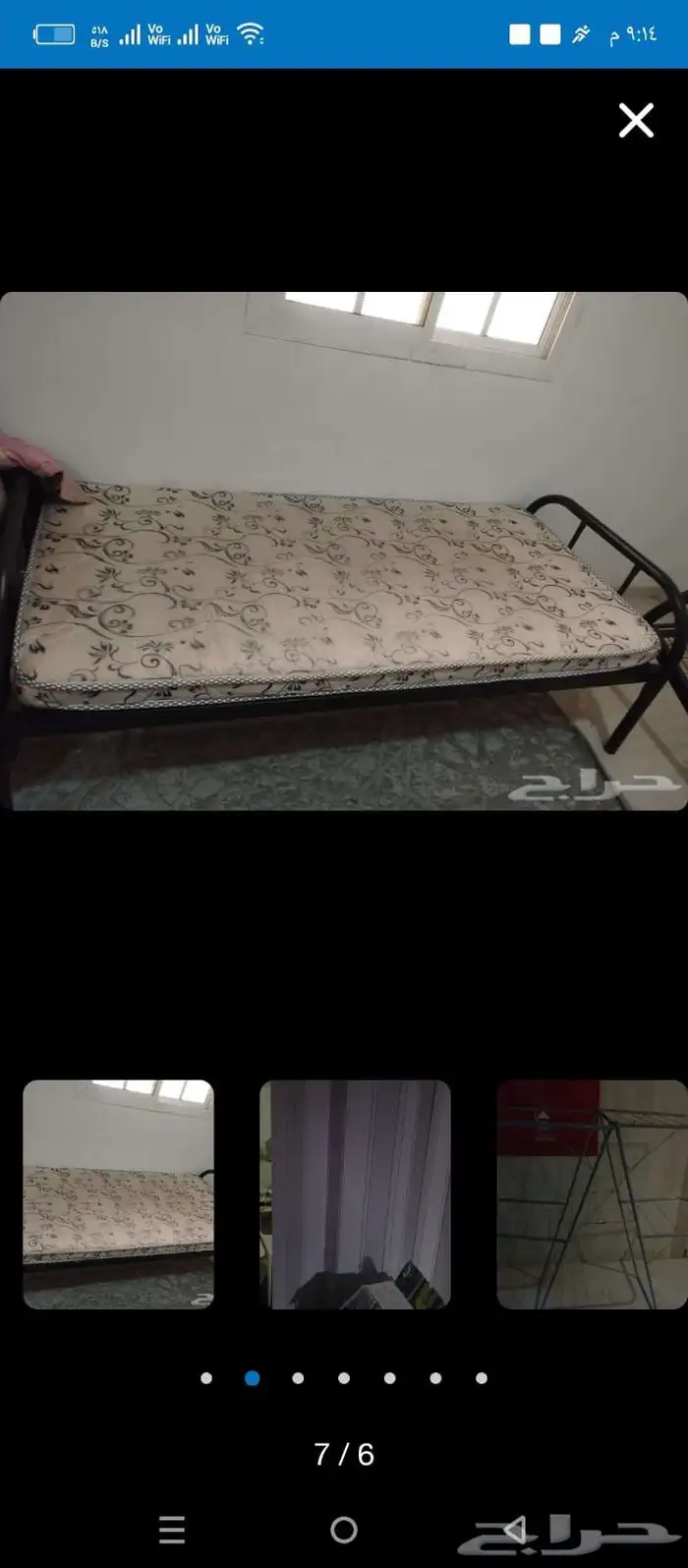 سراير حديد للبيع مع مراتب حبة 100 6