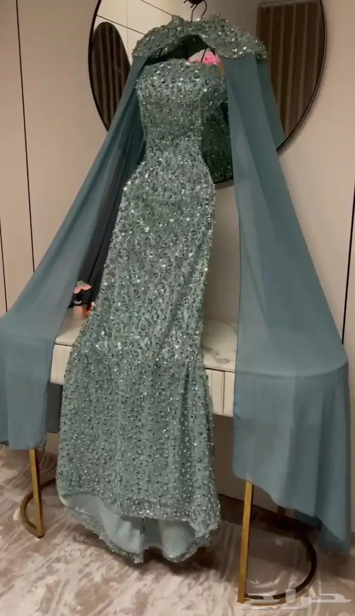 فستان مناسبات شتوي وصيفي نشحن لكافه مدن المملكة 35