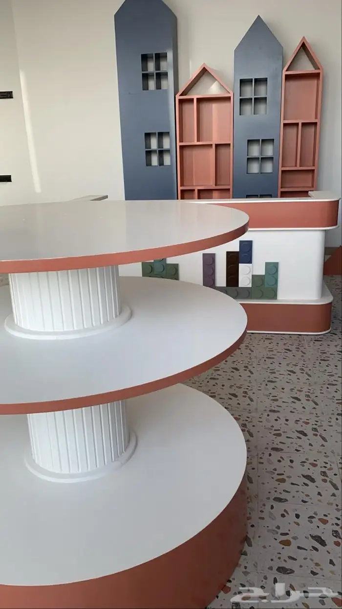 ديكور وارفف محل خشب 3