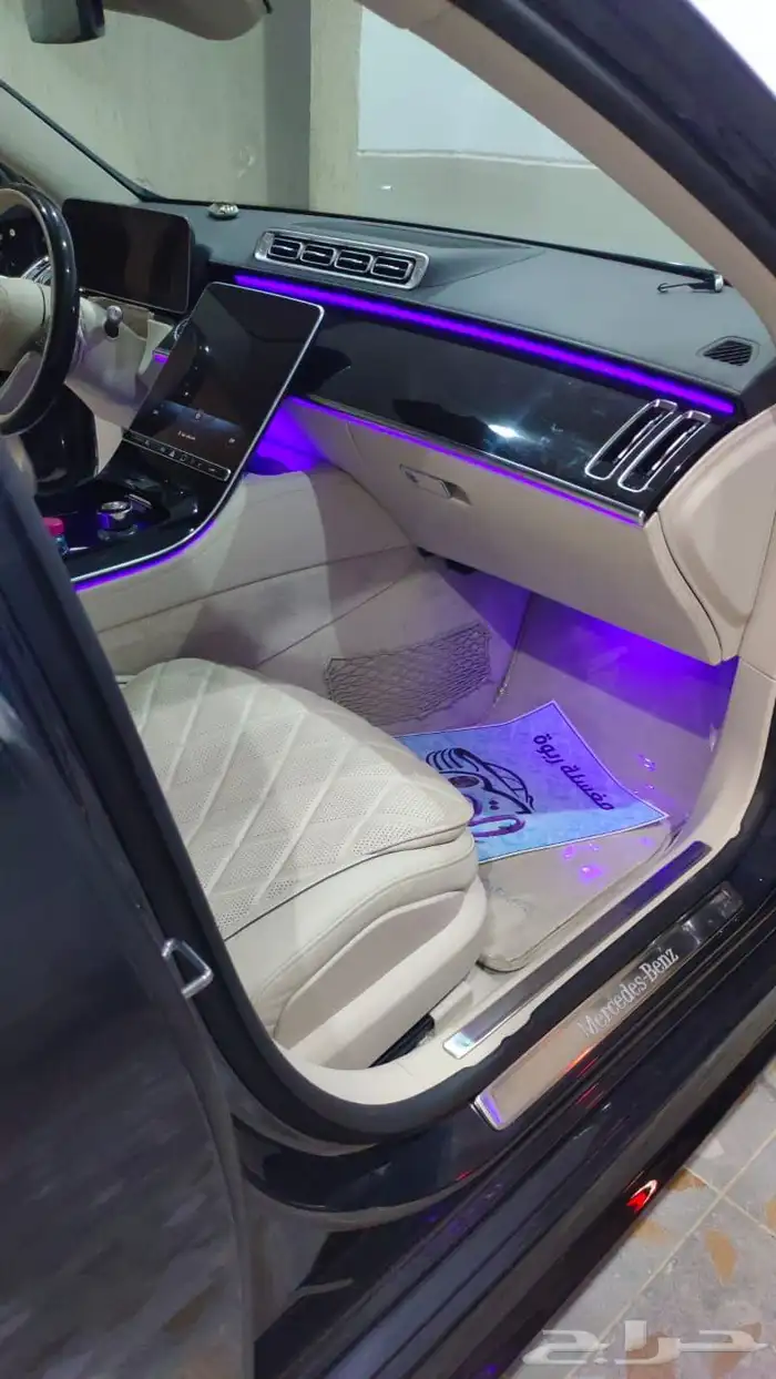 كيت برابوس مرسيدس الجوهرة W223 ليد تفاعلي بيانو بلاك 5