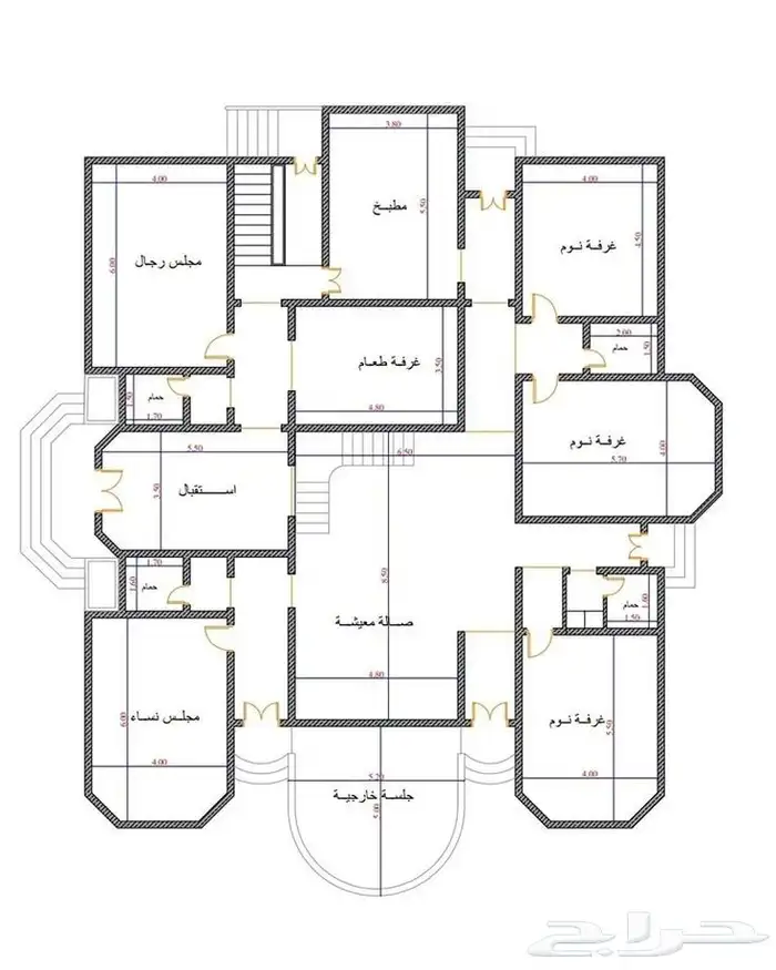 مخططات دقيقة  (As-Built)   كشف اعمدة 1