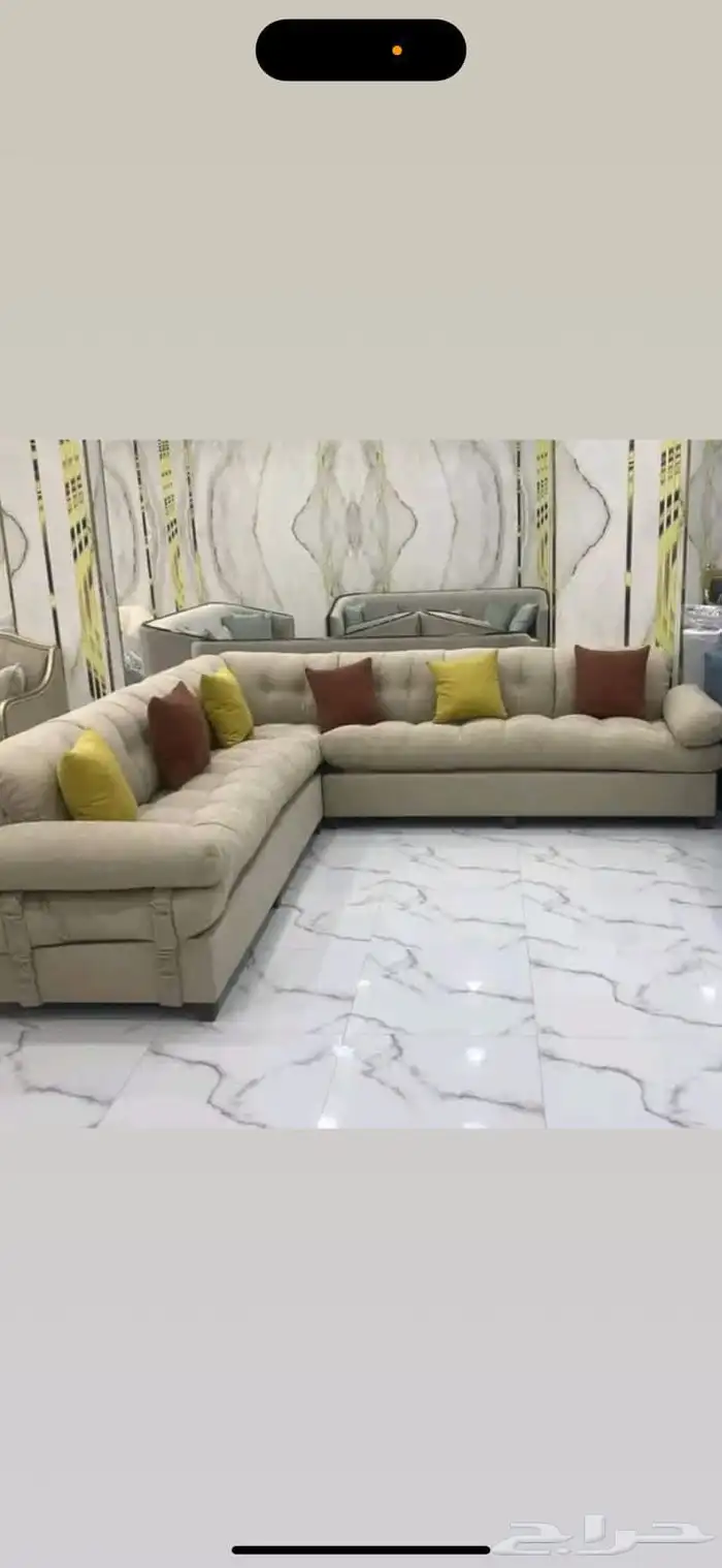 كنب جديد جاهز حرف ال و7نفر 10