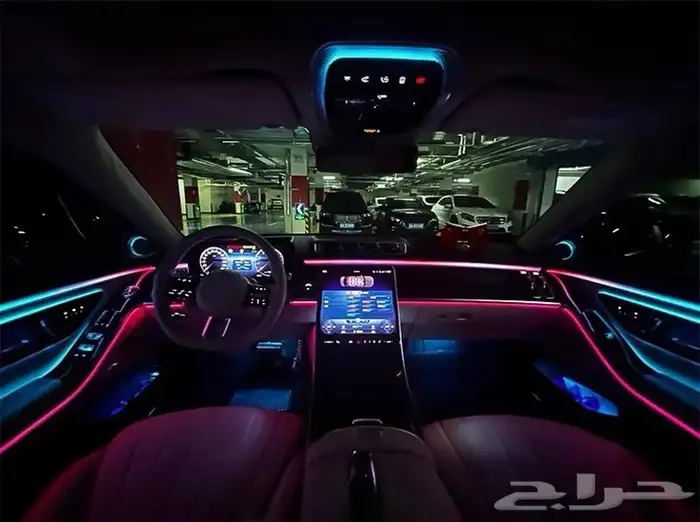 كيت برابوس مرسيدس الجوهرة W223 ليد تفاعلي بيانو بلاك 3